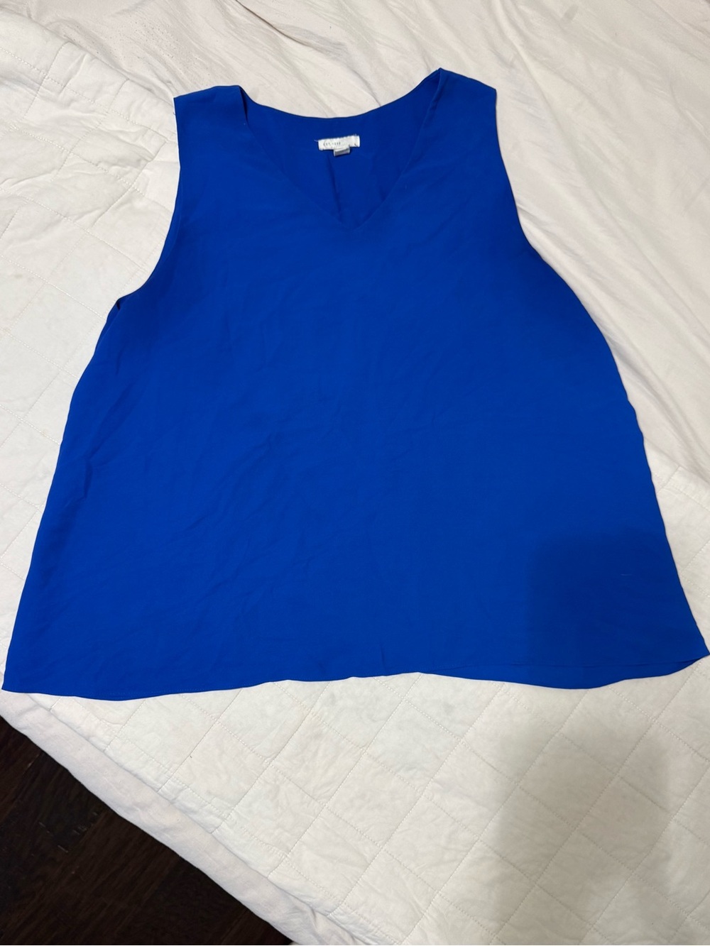 Est. 1946 Royal Blue Sleeveless V-Neck Blouse Top XL